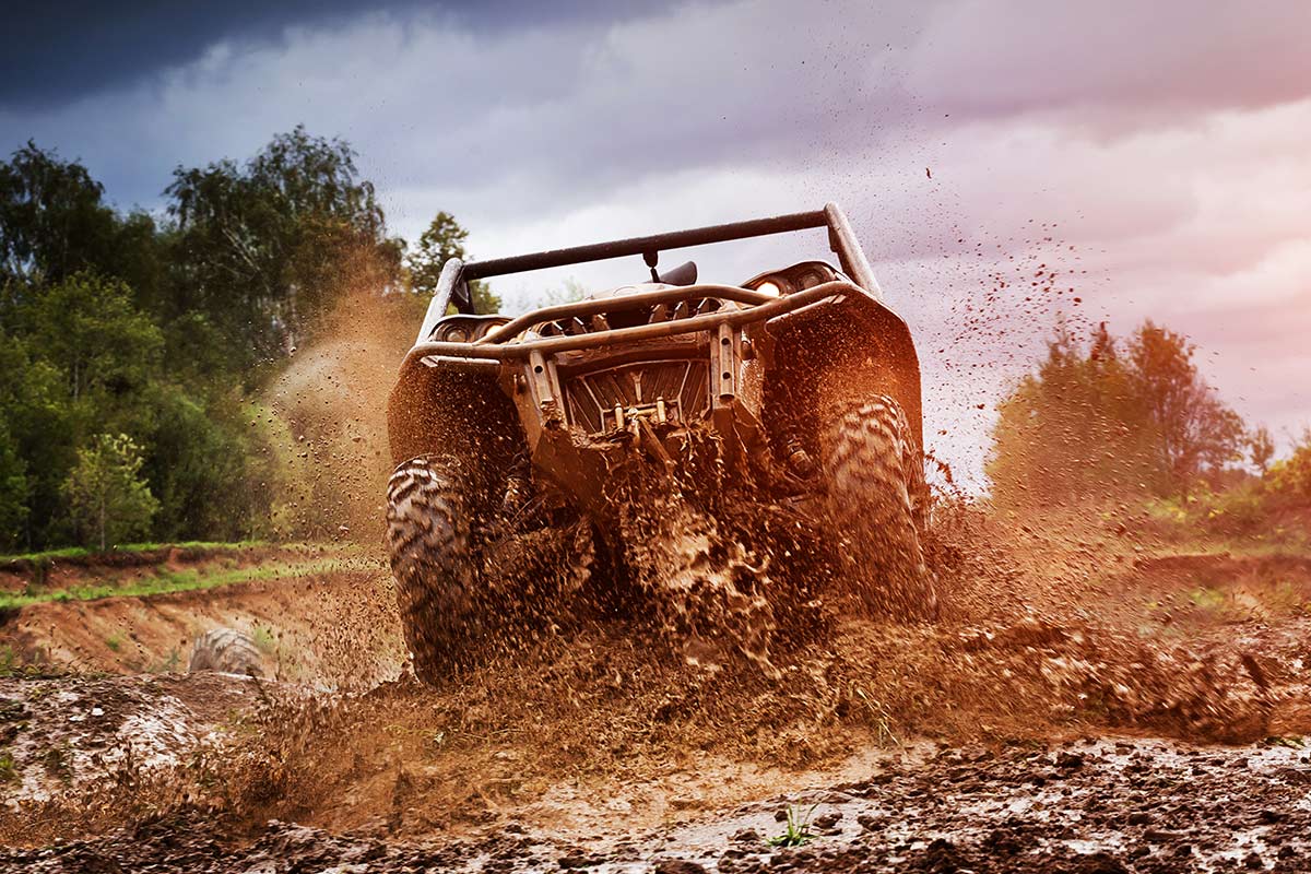 ATV ramping in mud