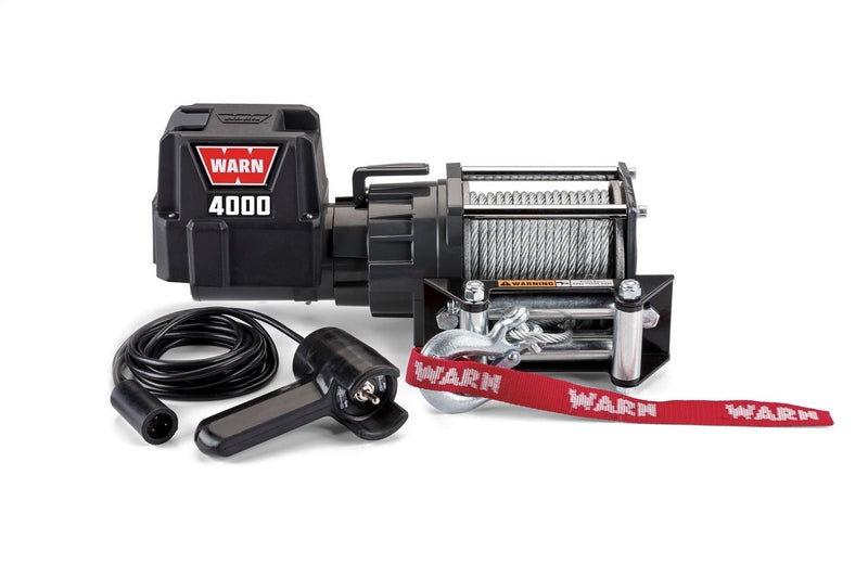 Warn 4000 DC 12v Electric Winch complete overview