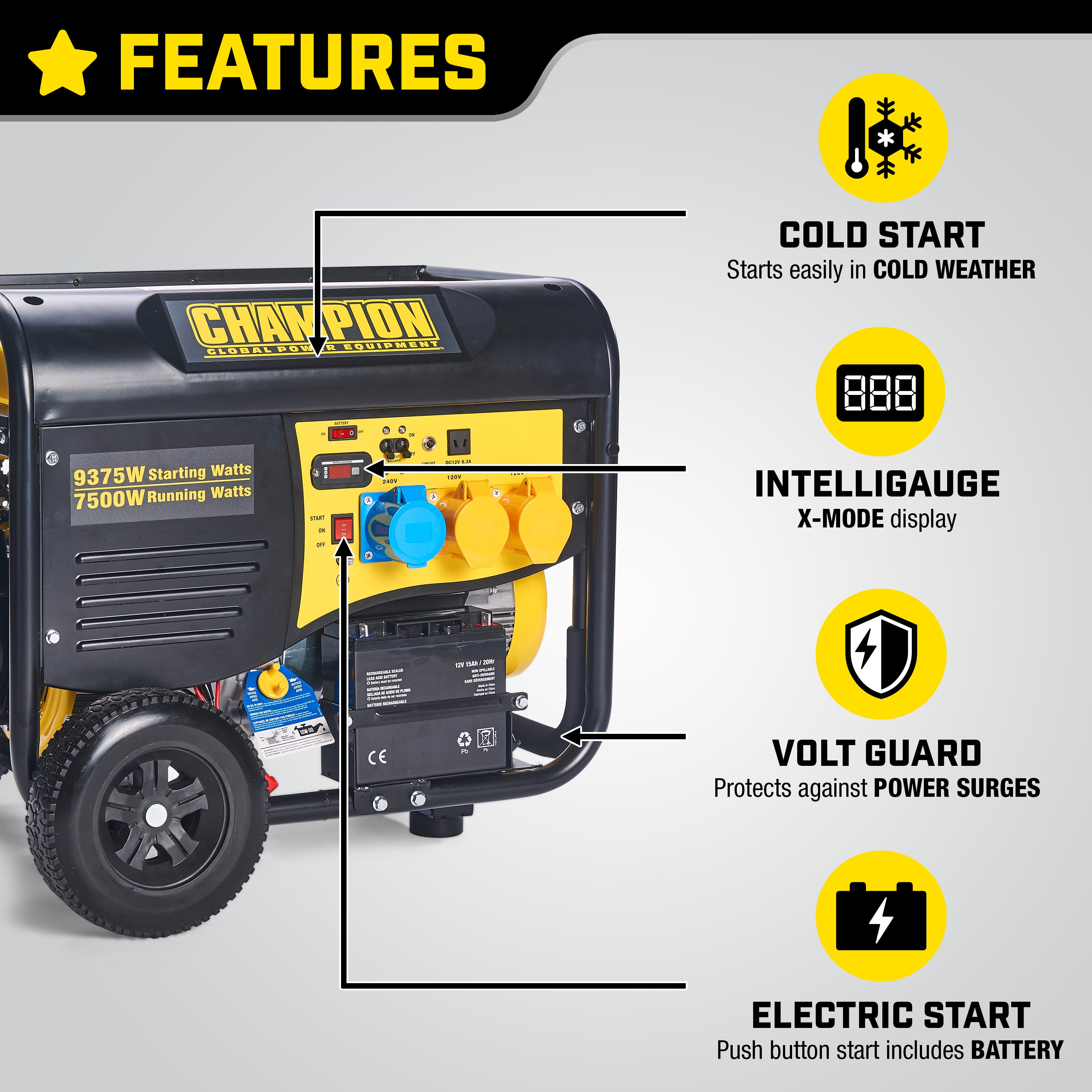 Champion 8000 Watt Petrol Generator - Bimson Power