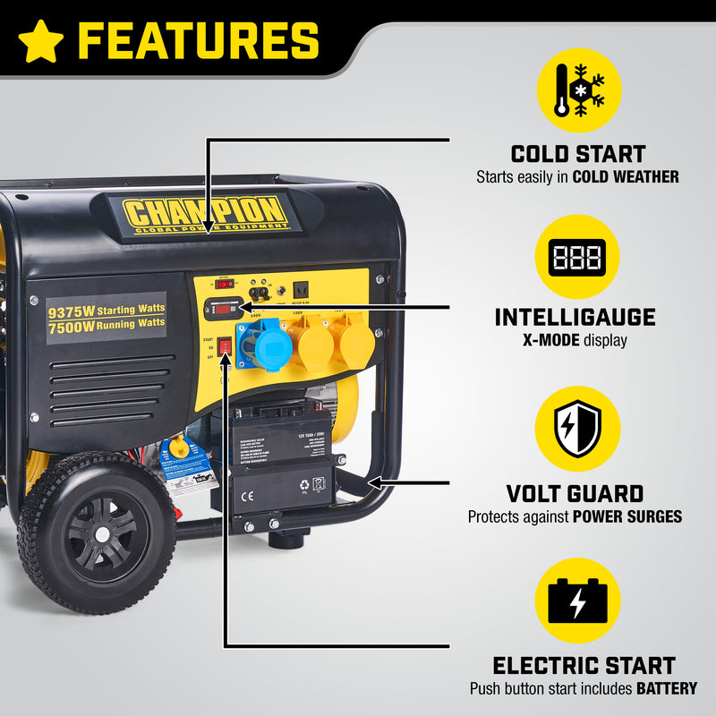Champion 8000 Watt Petrol Generator - Bimson Power