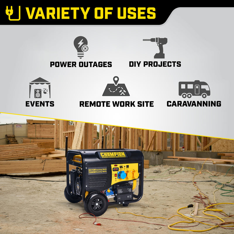 Champion 8000 Watt Petrol Generator - Bimson Power