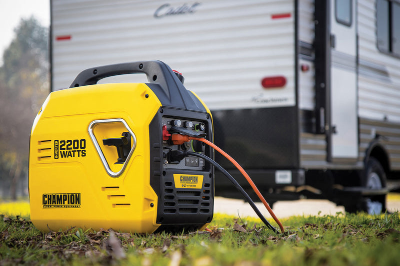 Champion 2200 Watt Inverter Generator in Use