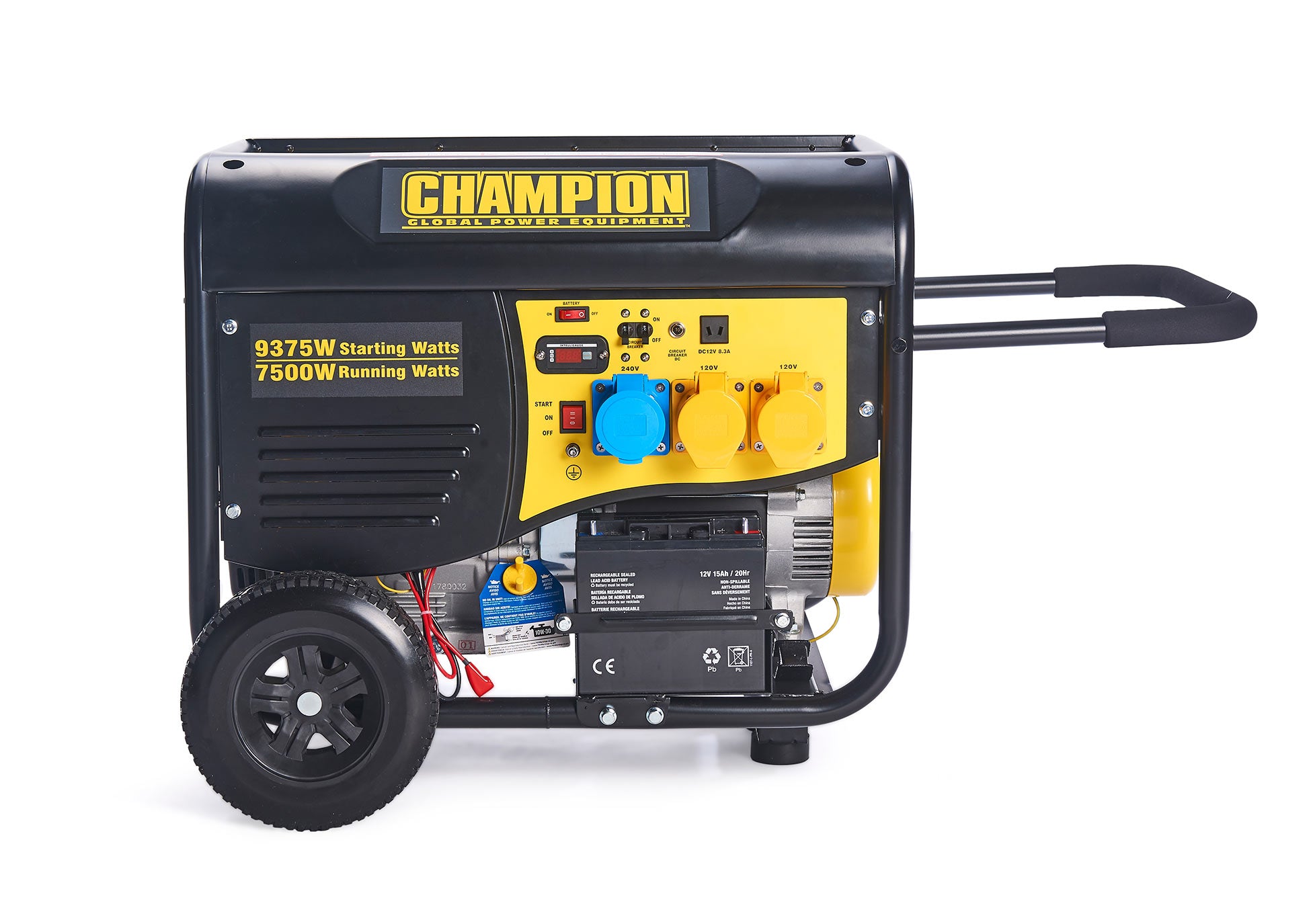 Armes Extended View of a Champion 8000 Watt Petrol Generator