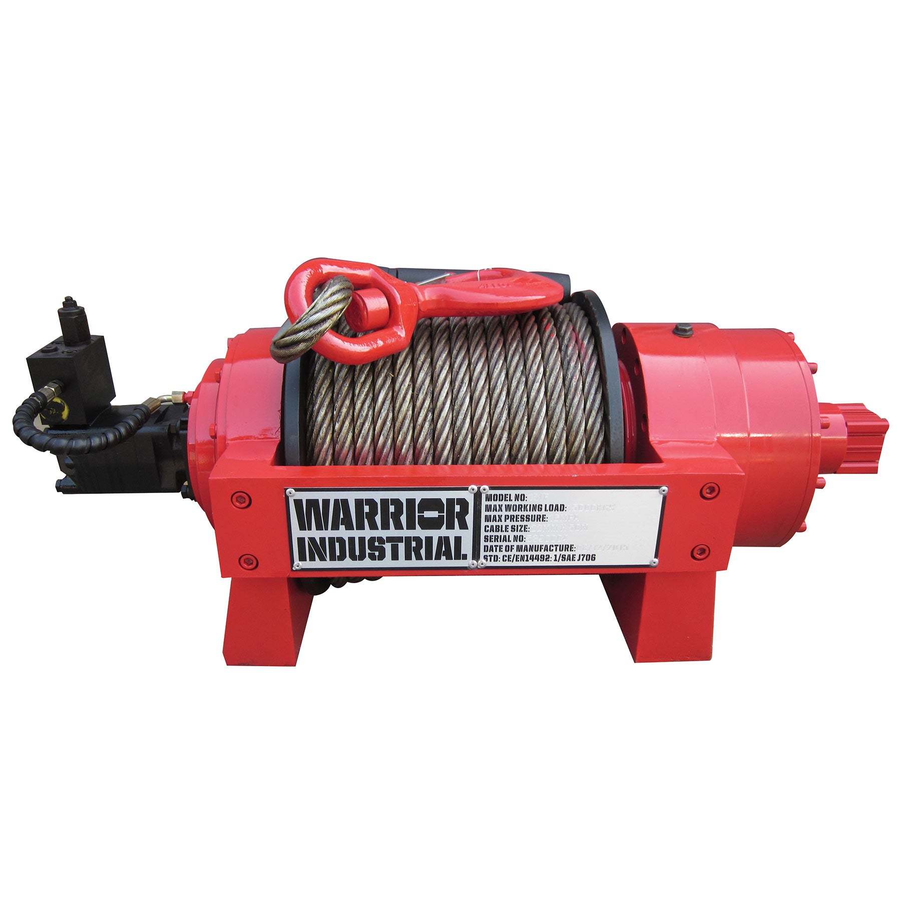 Warrior 10JP Industrial 10 Tonne Hydraulic Winch