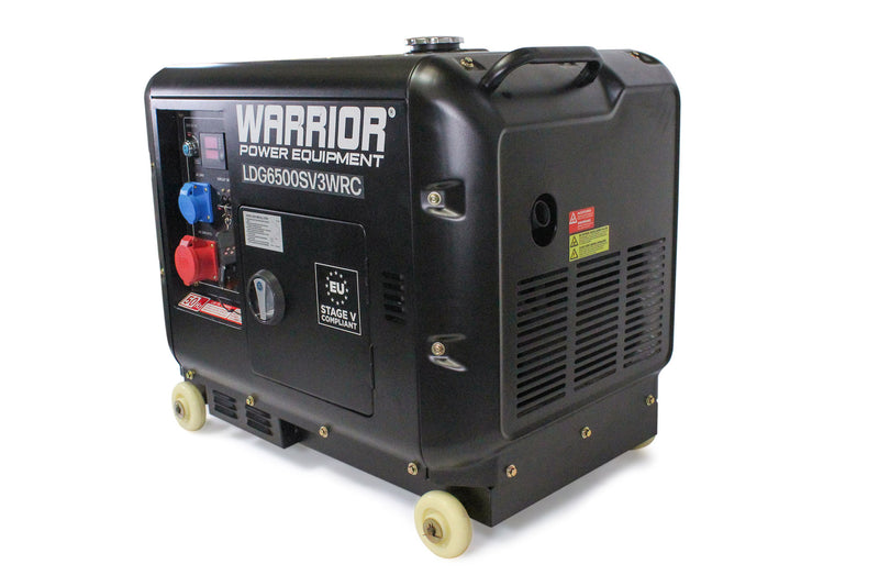 Side View of Warrior 6.25 kVa Diesel Generator 3 Phase side view 