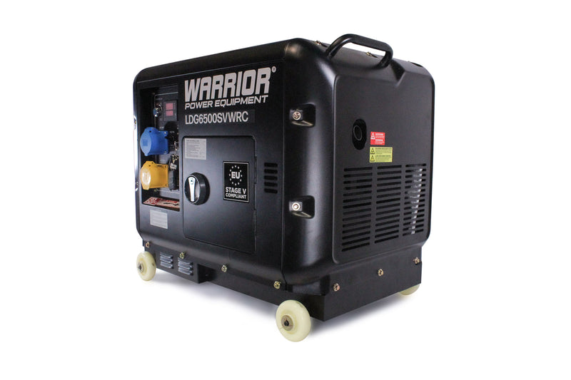 Side View of Warrior 6.25 kVa Diesel Generator side view
