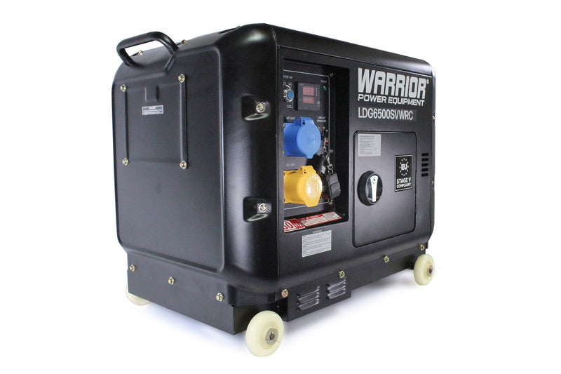 Side View of Warrior 6.25 kVa Diesel Generator side