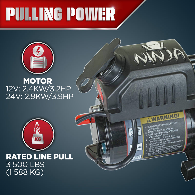 Warrior Ninja 3500lb Winch
