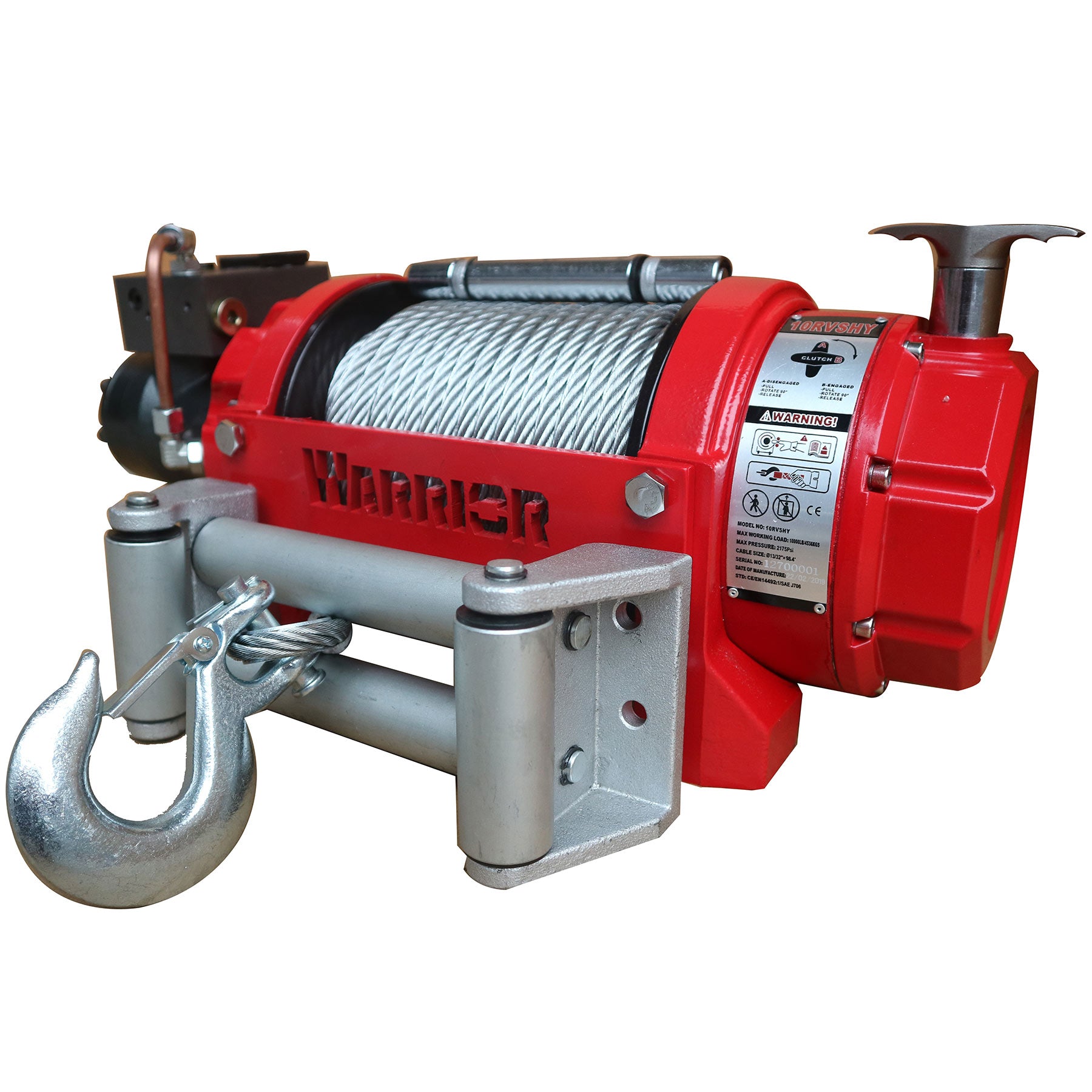 Warrior RV10000 4.5 Tonne Hydraulic Winch