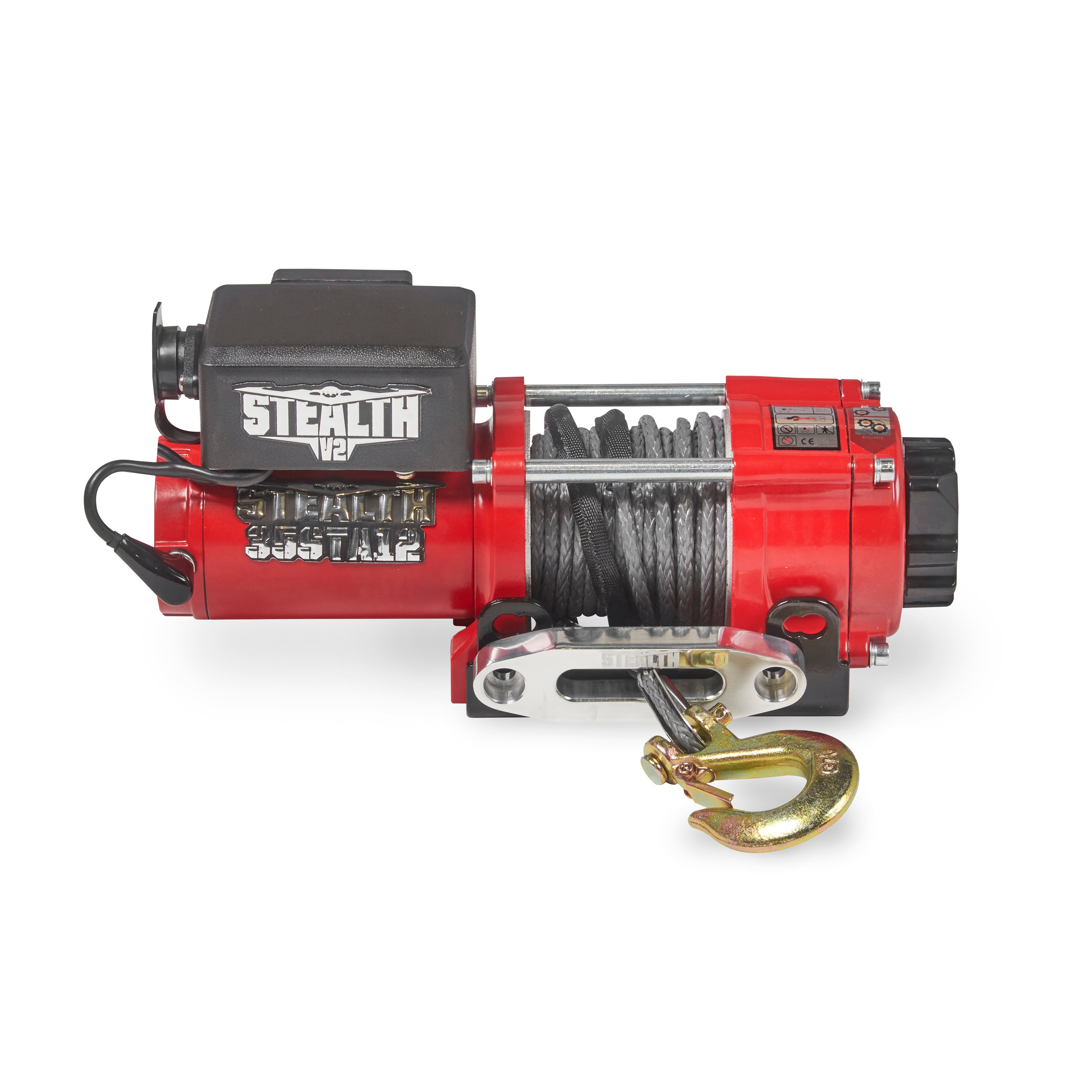 Stealth 3500lb Winch - Synthetic Rope