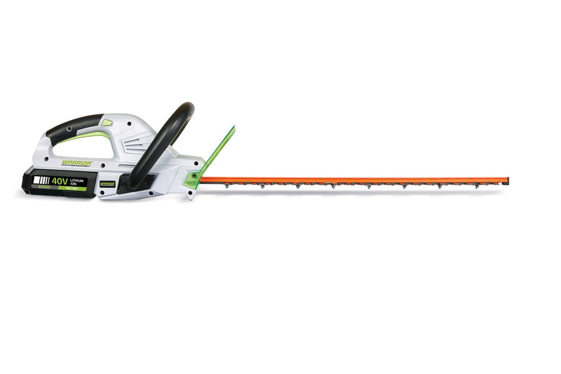 Side view of Warrior Eco Power Equipment 40v Cordless Hedge Trimmer