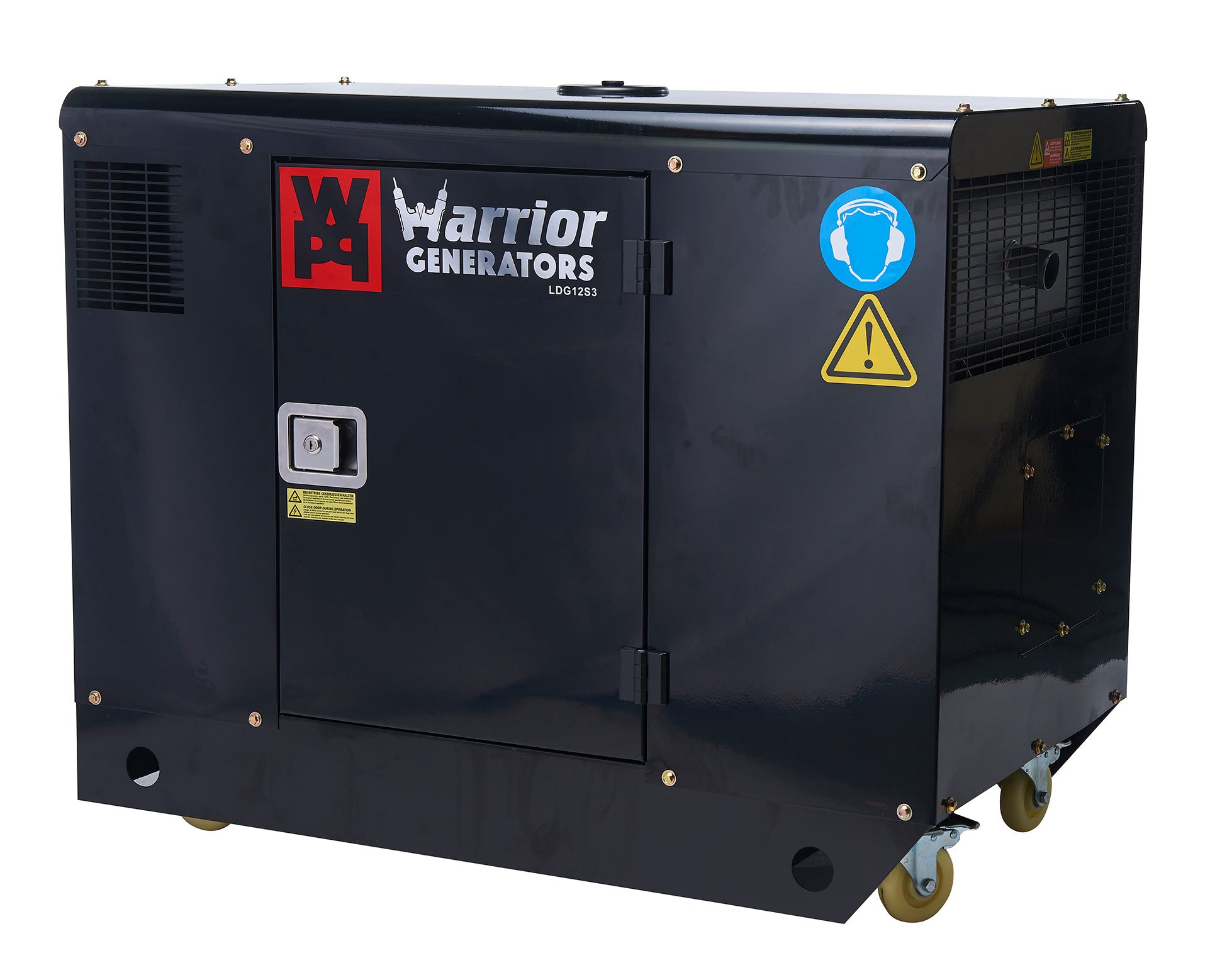 Side View Warrior 12.5 kVa Diesel Generator 3 Phase overview