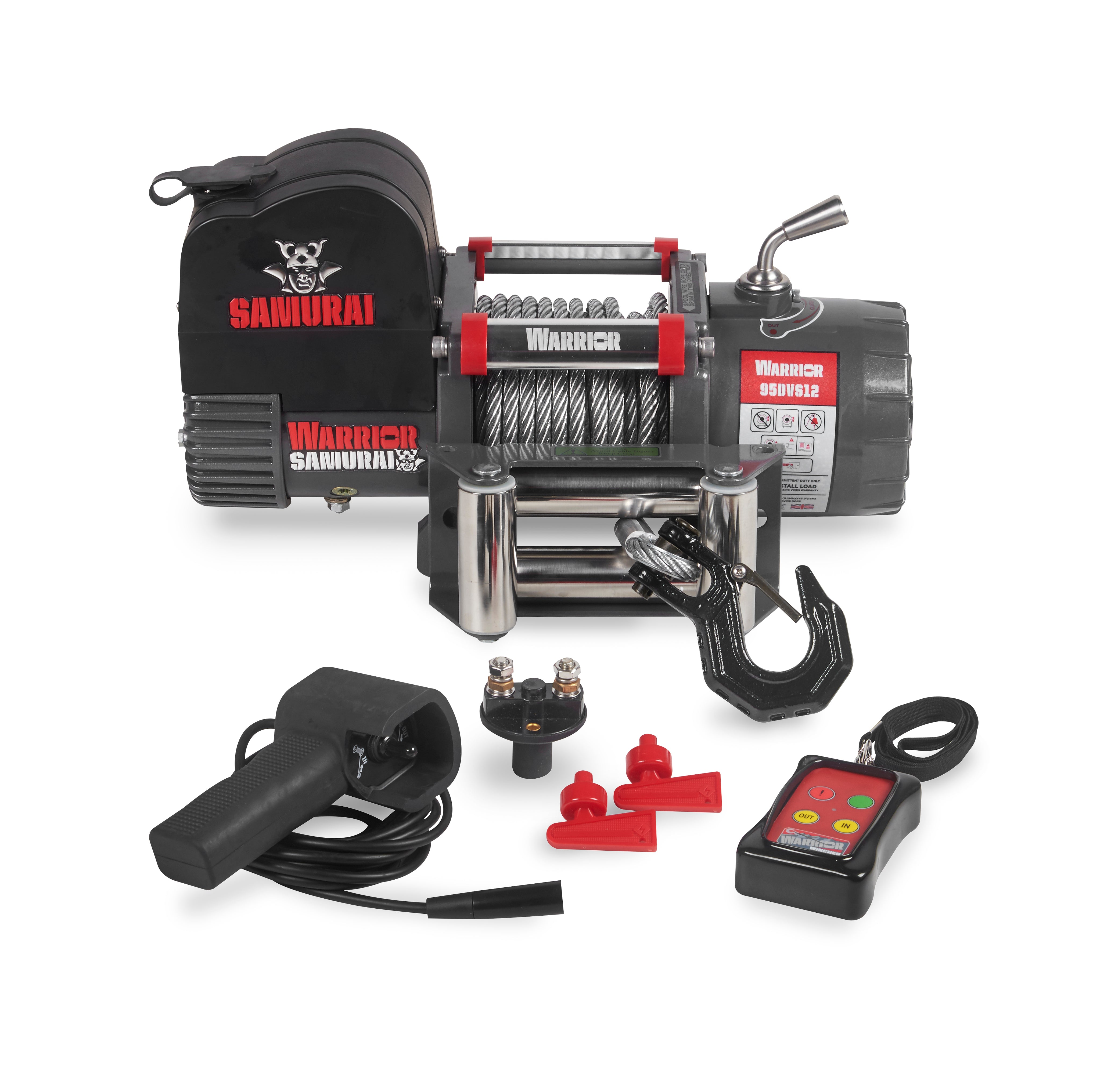 Warrior Samurai V2 Next Gen 9500lb Short Drum Winch