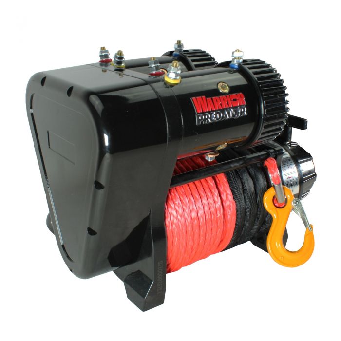 Warrior Predator 12v Twin Motor Winch with Synthetic Rope