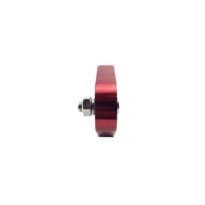 Warrior Branded Red Hawse Fairlead - 255mm Hole Centres side profile