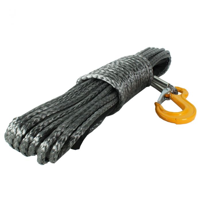 Warrior Black Edition Synthetic Winch Rope 8mm x 30m