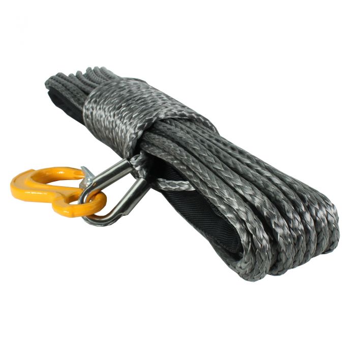 Warrior Black Edition Synthetic Winch Rope 8mm x 30m