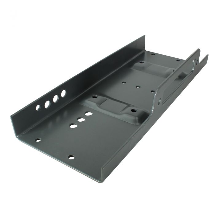 Winch Mounting Plate up to 15000 lb Winches Winch Tray for Recovery Truck angled view