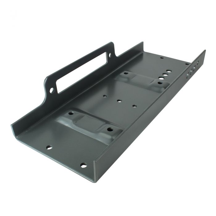 Winch Mounting Plate up to 15000 lb Winches Winch Tray for Recovery Truck rear angled view