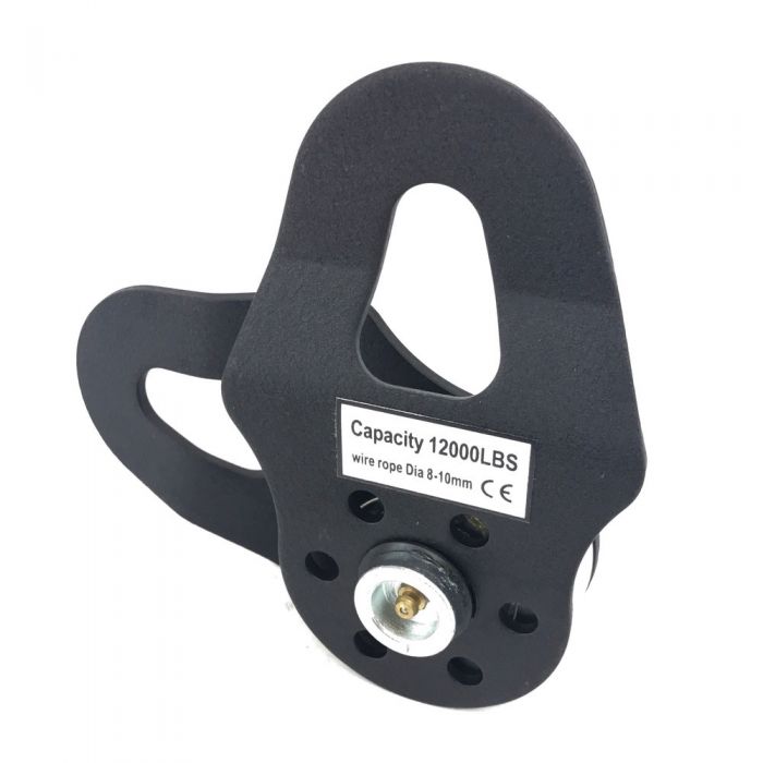 Warrior PBK120 Black Edition 12000lb Swing Away Pulley Block open side view