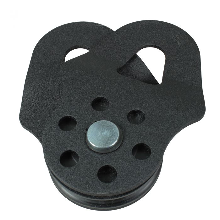 Warrior 20000lb Pulley Block for Synthetic Ropes open view rear
