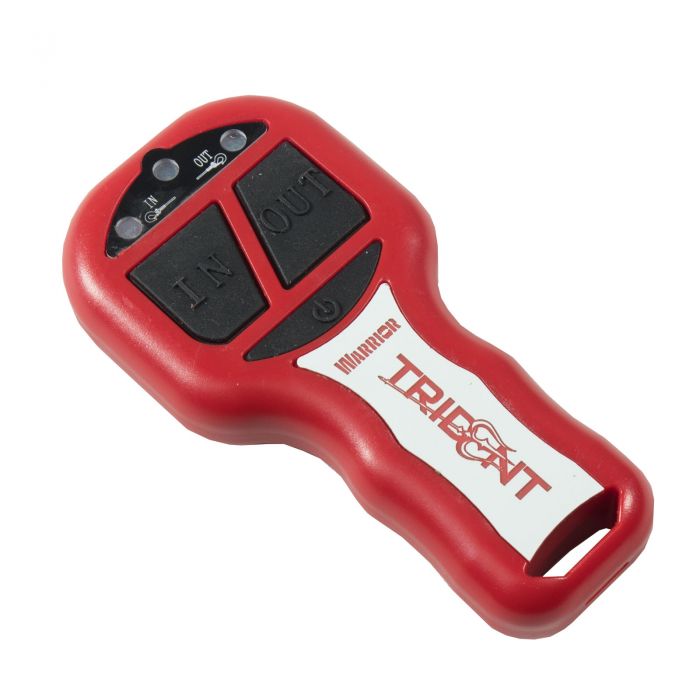 Warrior Trident 12v/24v Wireless Winch Remote - Metal Plug close up of handset