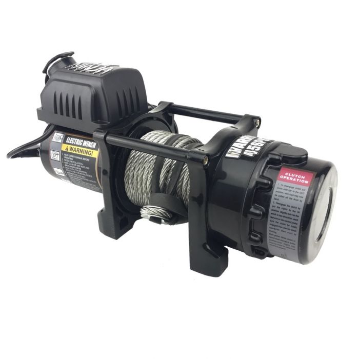 Warrior Ninja 4500 24v Electric Winch - Hoist side view