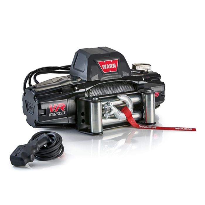 Warn VR Evo 8 12v Steel Rope Electric Winch with Wireless wired control