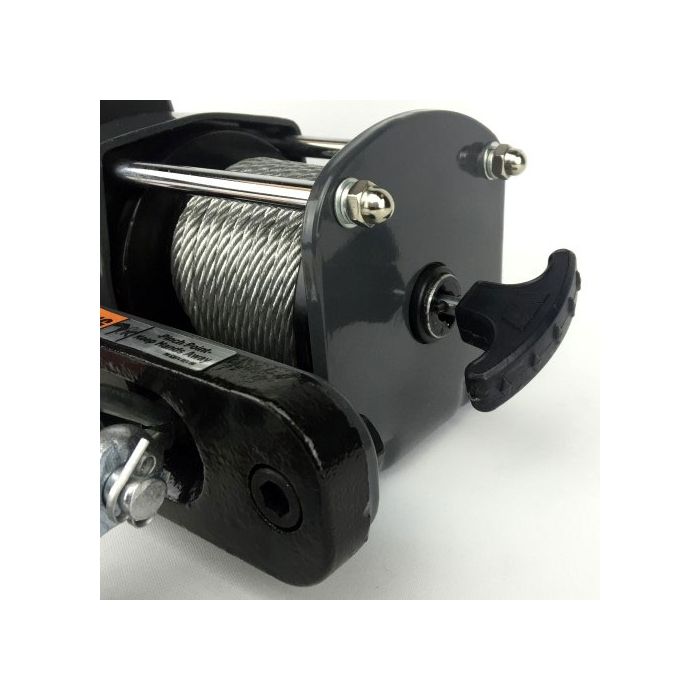 Warn DC 2000 lb 12v Electric Utility Winch with 907 kg Capacity clutch handle